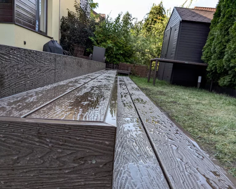 taras kompozytowy schodki Warszawa deska kompozytowa